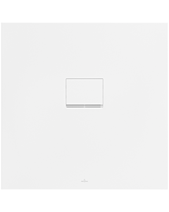 Villeroy und Boch Squaro Infinity Receveur de douche UDQ9090SQI1V-RW 90 x 90 x 4 cm, Blanc pierre, universal encastré