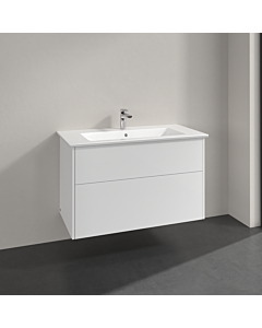 Vasque Villeroy & Boch avec meuble bas 100 cm S00503DHR1 Ensemble vasque 100 x 50 x 60 cm, 2 tiroirs, Glossy White