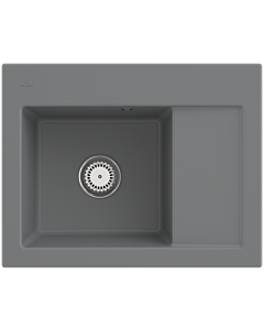 Villeroy und Boch Subway 45 Évier compact à encastrer 331200SL évier à encastrer à gauche, 650x220x510mm, pierre CeramicPlus