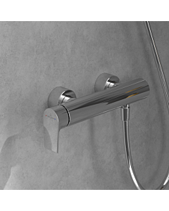 Villeroy und Boch Liberty Einhebel-Duscharmatur TVS10700300061 mit Rückflussschutz, Wandmontage, chrom