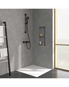 Villeroy & Boch Verve Showers shower set TVS109007000K5 3 jets, wall mounting, matt black