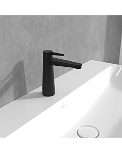 Villeroy und Boch Conum monocommande mitigeur lavabo TVW127003001K5 sans garniture de vidange , noir mat