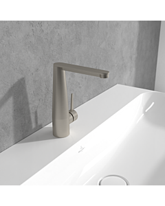 Villeroy und Boch Conum monocommande mitigeur lavabo TVW12700400064 avec push-open garniture de vidange , nickel brossé noir