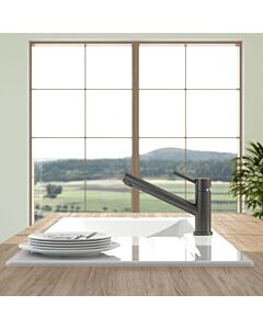 Villeroy und Boch de cuisine Como Shower 92520005 12,6 l/min, extractible, acier inoxydable anthracite