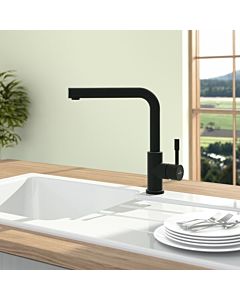 Villeroy und Boch Steel Shower Küchenarmatur 96970106 11,7 l/min, ausziehbar, schwarz matt