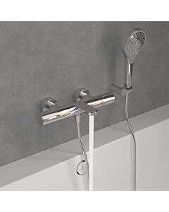 Villeroy & Boch Universal Taps & Fittings mitigeur baignoire thermostatique TVT00000100061  rond, montage mural, chromé