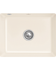 Villeroy und Boch undermount sink 331002FU with drain fitting and eccentric operation, Ivory