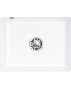 Villeroy und Boch undermount sink 331002R1 with drain fitting and eccentric operation, white