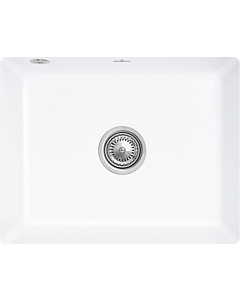 Villeroy und Boch undermount sink 331002RW with drain fitting and eccentric operation, Stone White