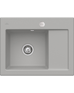 Villeroy & Boch Subway 45 Évier compact encastrable 331202KD gauche, avec garniture de vidage et commande excentrique, 650 x 510 mm, Fossil