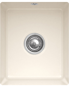 Villeroy und Boch évier sous plan 332402KR avec garniture de vidage et actionnement excentrique, Crema