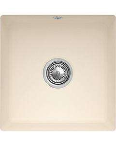 Villeroy und Boch évier sous plan 332502FU avec garniture de vidage et actionnement excentrique, ivoire