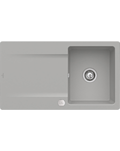 Villeroy und Boch Flush-mounted sink 33352FKD with drain fitting and eccentric actuation, Fossil