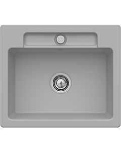 Villeroy und Boch Siluet Flush-mounted sink 33462FKD with drain fitting and eccentric actuation, Fossil