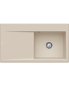Villeroy und Boch Subway Style 50 sink 335100AM Spülbecken right, 900 x 510 mm, almond CeramicPlus