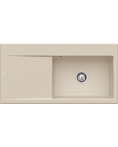Villeroy und Boch Subway Évier Style 60 336100AM Spülbecken droit, 510 mm, amande CeramicPlus