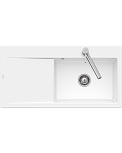 Villeroy und Boch Subway Évier Style 60 336100R1 Spülbecken droit, 510 mm, blanc alpin CeramicPlus