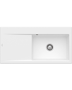 Villeroy und Boch Subway Évier Style 60 336100RW Spülbecken à droite, 510 mm, blanc pierre CeramicPlus