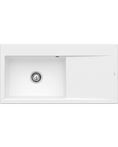 Villeroy und Boch Subway Évier Style 60 336200RW Spülbecken gauche, 510 mm, blanc pierre CeramicPlus