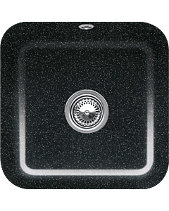 Villeroy und Boch undermount sink 670302J0 with drain fitting, eccentric actuation, fastening kit, chromite