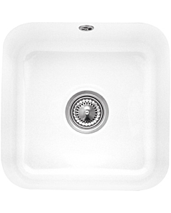 Villeroy und Boch undermount sink 670302R1 with drain fitting, eccentric actuation, mounting kit, white