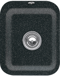 Villeroy und Boch undermount sink 670402J0 with drain fitting, eccentric actuation, fastening kit, chromite