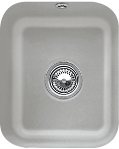 Villeroy und Boch Unterbauspüle 670401KD mit Ablaufgarnitur, Handbetätigung, Befestigungssatz, Fossil