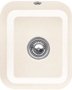 Villeroy und Boch Unterbauspüle 670402KR mit Ablaufgarnitur, Exzenterbetätigung, Befestigungssatz, Crema