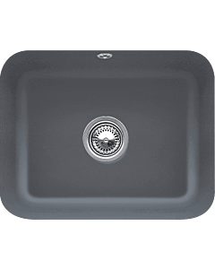 Villeroy und Boch avec garniture de vidage sous plan 670601i4 avec garniture de vidage , fonctionnement manuel, Graphit montage, Graphit