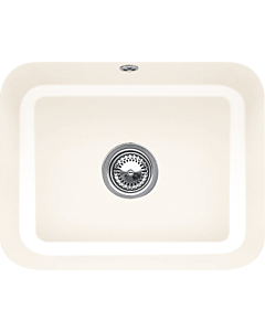 Villeroy und Boch undermount sink 670602KR with drain fitting, eccentric actuation, fastening kit, Crema