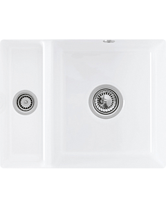 Villeroy und Boch évier sous plan 675802R1 avec garniture de vidage et actionnement excentrique, blanc