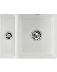 Villeroy und Boch évier sous plan 675802SM avec garniture de vidage et actionnement excentrique, vapeur