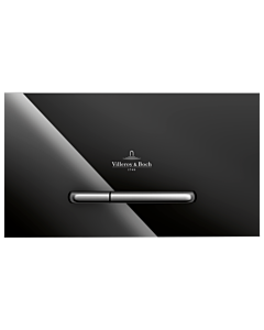 Villeroy & Boch ViConnect WC plate 922160RB Glossy Black, safety glass