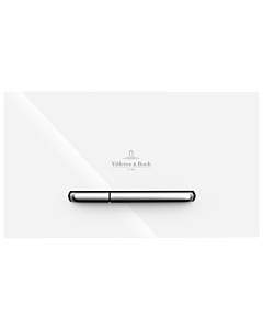 Villeroy & Boch ViConnect WC - Actuator plate 922169N5 plastic, 253 x 145 x 20 mm, dual flush, matt white, buttons matt chrome
