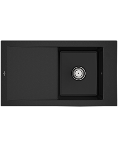 Villeroy & Boch Timeline Einbauspüle 330701J0 mit Ablaufgarnitur und Handbetätigung, Chromit