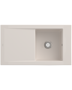 Villeroy & Boch Timeline sink 330701KR with waste set and manual operation, crema