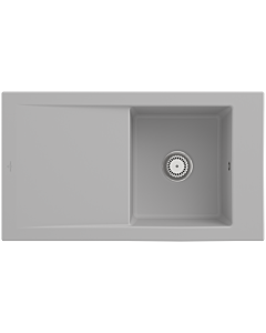 Villeroy & Boch Timeline sink 330701SM with waste set and manual operation, steam