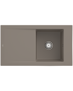 Villeroy & Boch Timeline Einbauspüle 330701TR mit Ablaufgarnitur und Handbetätigung, Timber