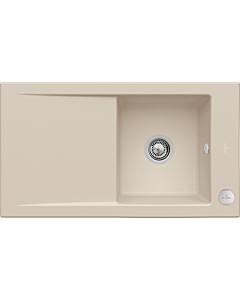 Villeroy und Boch sink 330702AM with drain fitting and eccentric actuation, Almond
