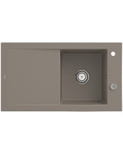 Villeroy & Boch Timeline Built-in sink 330702TR with drain fitting and eccentric operation, Timber