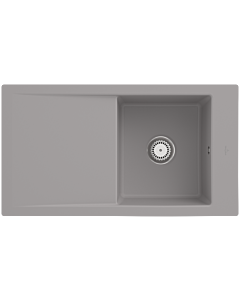 Villeroy und Boch Timeline 50 Flat flush-mounted sink 33071FKD with drain fitting and manual operation, Fossil