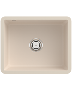 Villeroy und Boch Unterbauspüle 331001FU mit Ablaufgarnitur und Handbetätigung, Ivory