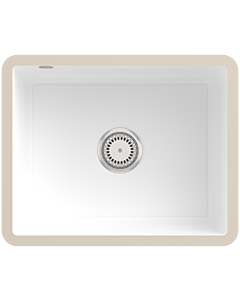 Villeroy und Boch Unterbauspüle 331001R1 mit Ablaufgarnitur und Handbetätigung, weiß