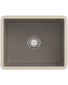 Villeroy und Boch undermount sink 331002TR with drain fitting and eccentric operation, Timber