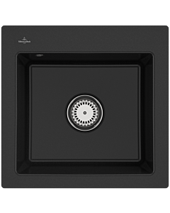 Villeroy und Boch Subway sink 33151FJ0 with waste set and manual operation, chromite