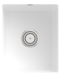 Villeroy und Boch avec garniture de vidage sous plan 332401RW avec garniture de vidage et fonctionnement manuel, Stone White