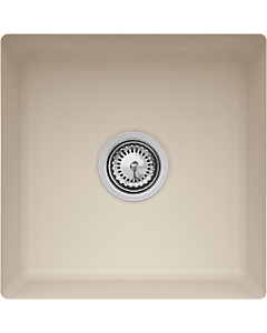 Villeroy und Boch évier sous plan 332502AM avec garniture de vidage et actionnement excentrique, Amande