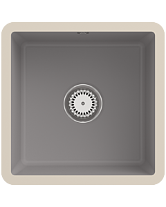 Villeroy und Boch Unterbauspüle 332501KD mit Ablaufgarnitur und Handbetätigung, Fossil