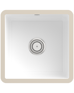 Villeroy und Boch avec garniture de vidage sous plan 332501KG avec garniture de vidage et fonctionnement manuel, Snow White