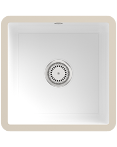 Villeroy und Boch avec garniture de vidage sous plan 332501R1 avec garniture de vidage et fonctionnement manuel, blanc